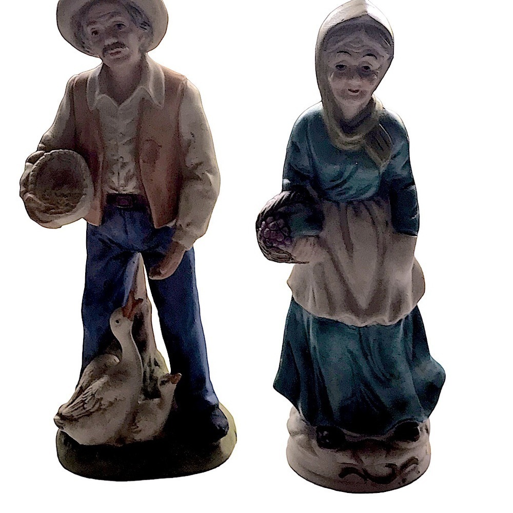 2 Vintage Crown DeVille Figurines